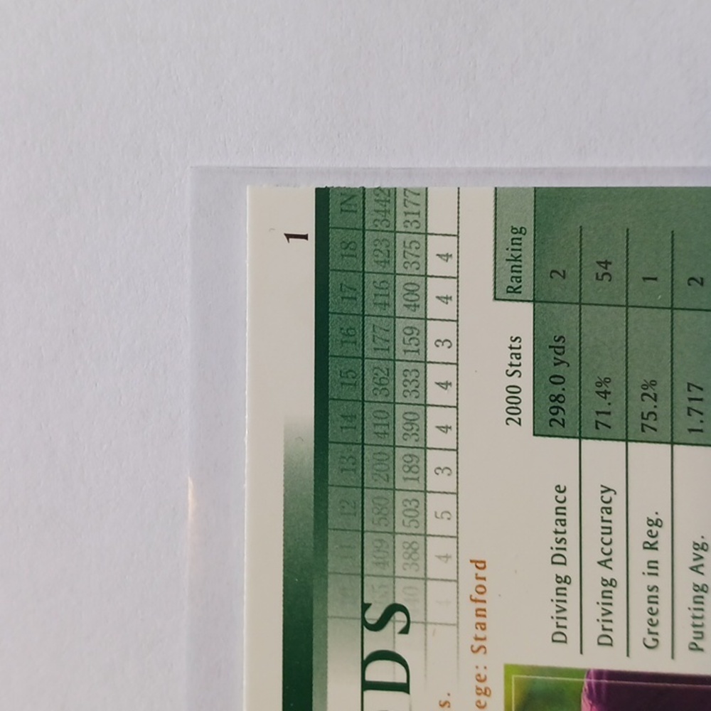 Tiger Woods Upper Deck Rookie Card #1 Gem 💎 Mint Condition 👌 2001 PGA Golf - Picture 9 of 10